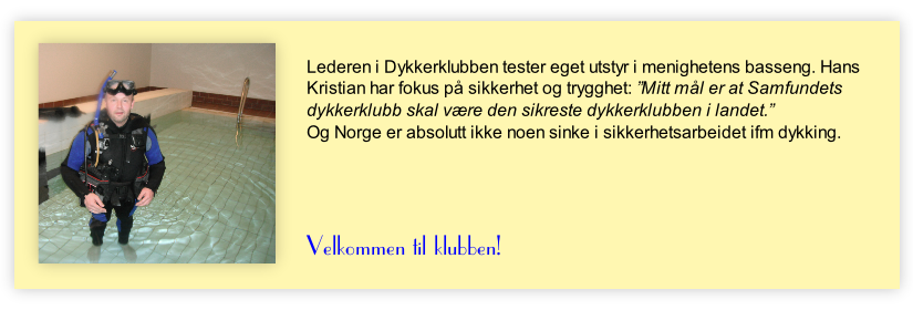 Velkommen til klubben!
